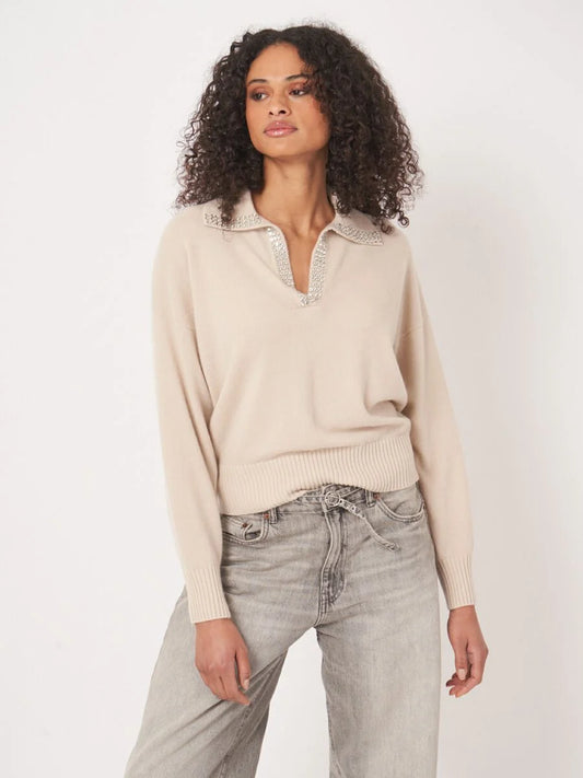 Repeat Sweater with Stud Detail