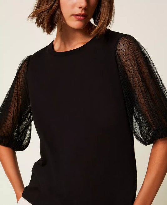 Twinset T-Shirt with Tulle