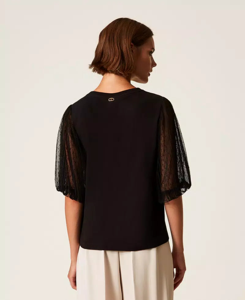 Twinset T-Shirt with Tulle