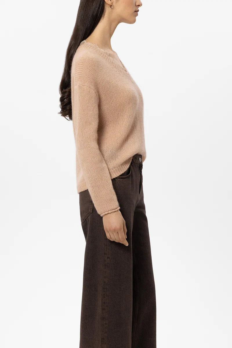LC Alpaca Blend Lace Sweater