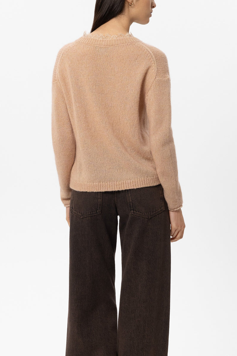 LC Alpaca Blend Lace Sweater