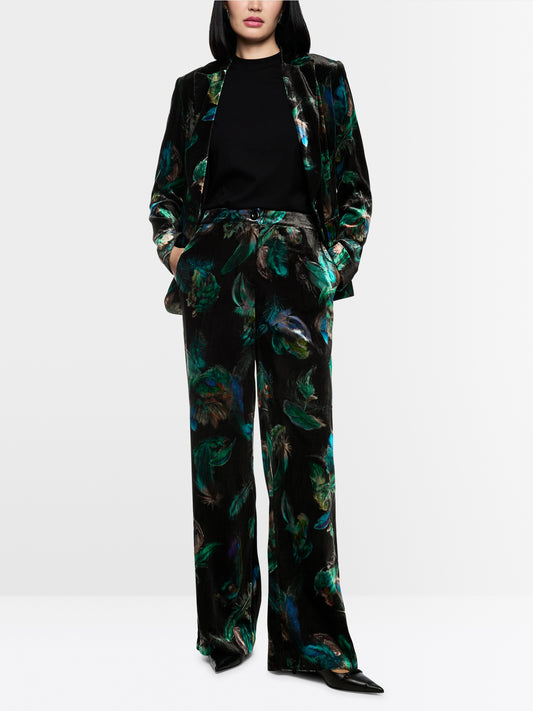 Marc Cain Velvet Print Trouser