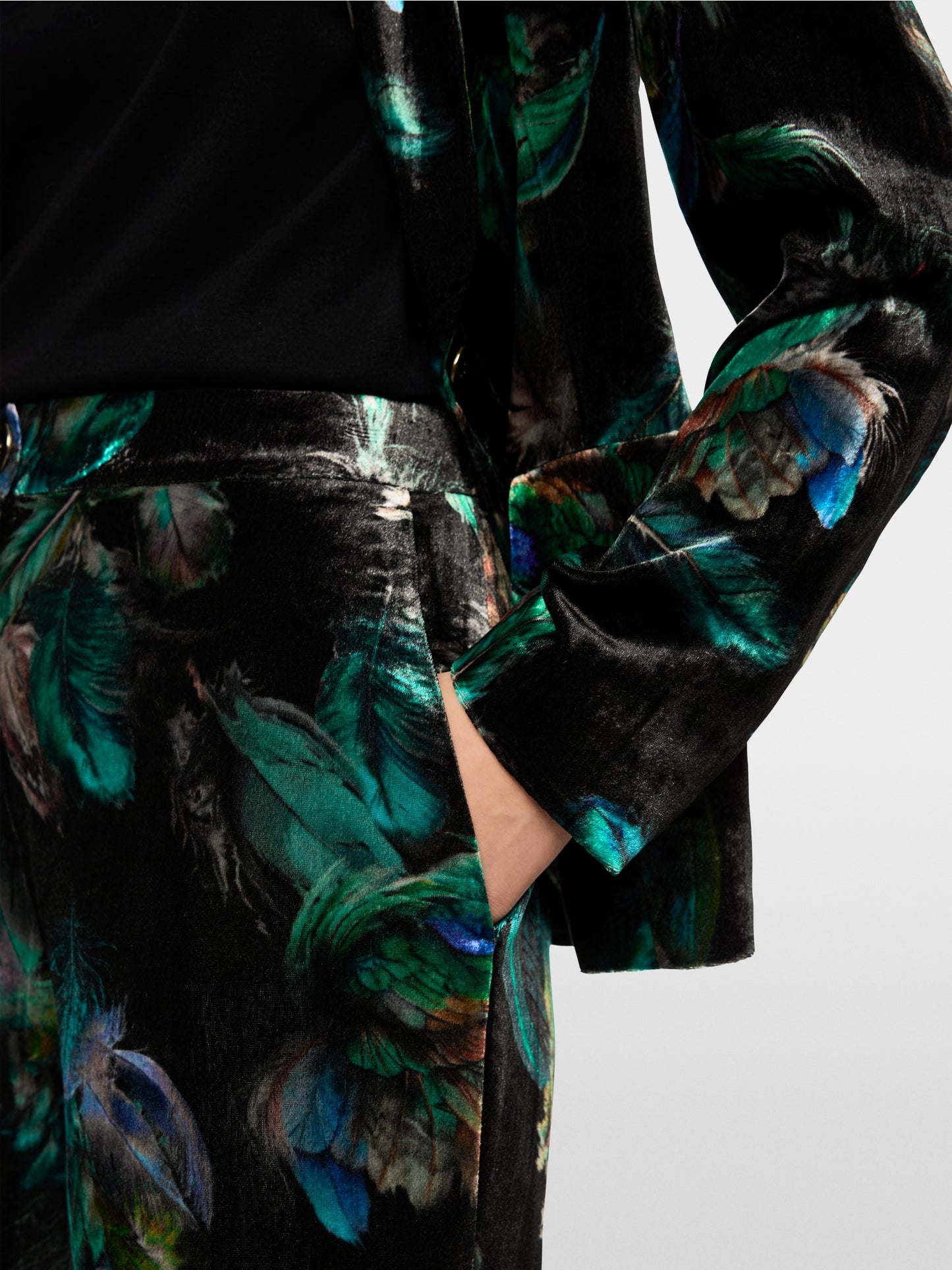 Marc Cain Velvet Print Trouser