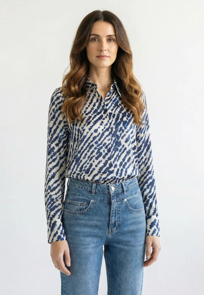 Marc Aurel Water Color Print Blouse