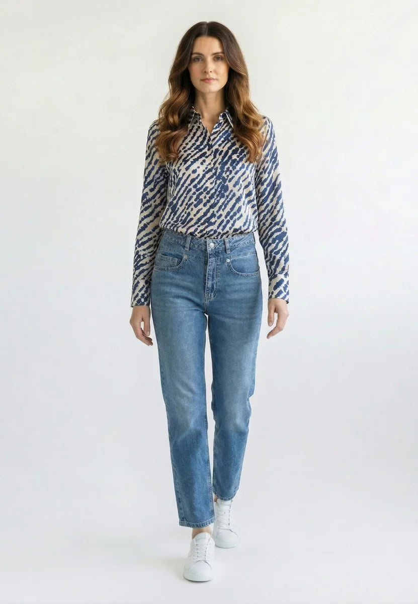 Marc Aurel Water Color Print Blouse