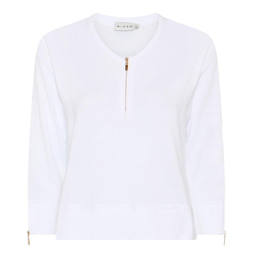 Micha Zip Up Knit Top