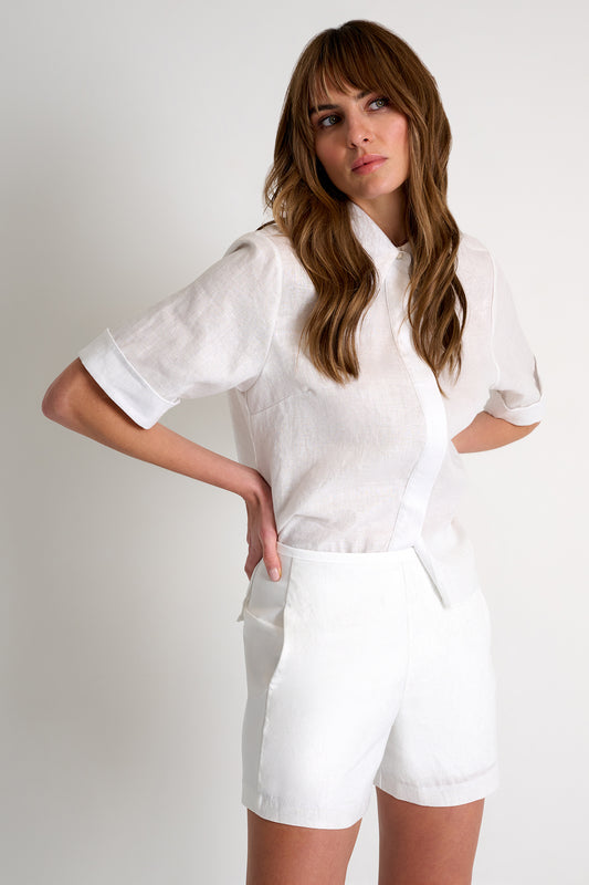 Shan Linen Lycra Shorts