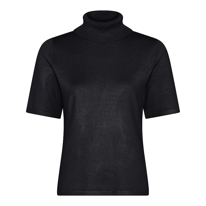 Micha Short Sleeve Knit Turtleneck