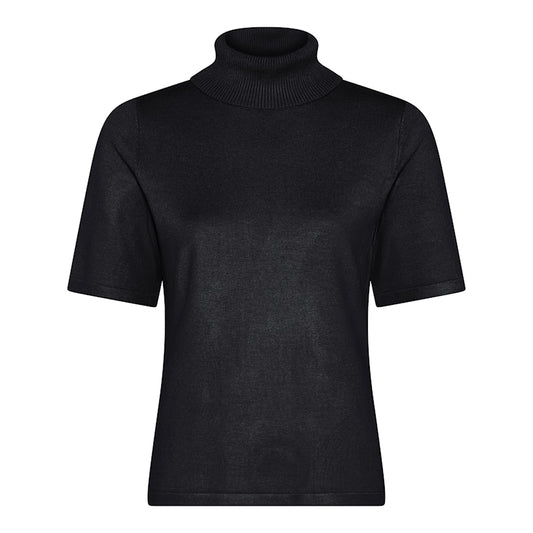 Micha Short Sleeve Knit Turtleneck