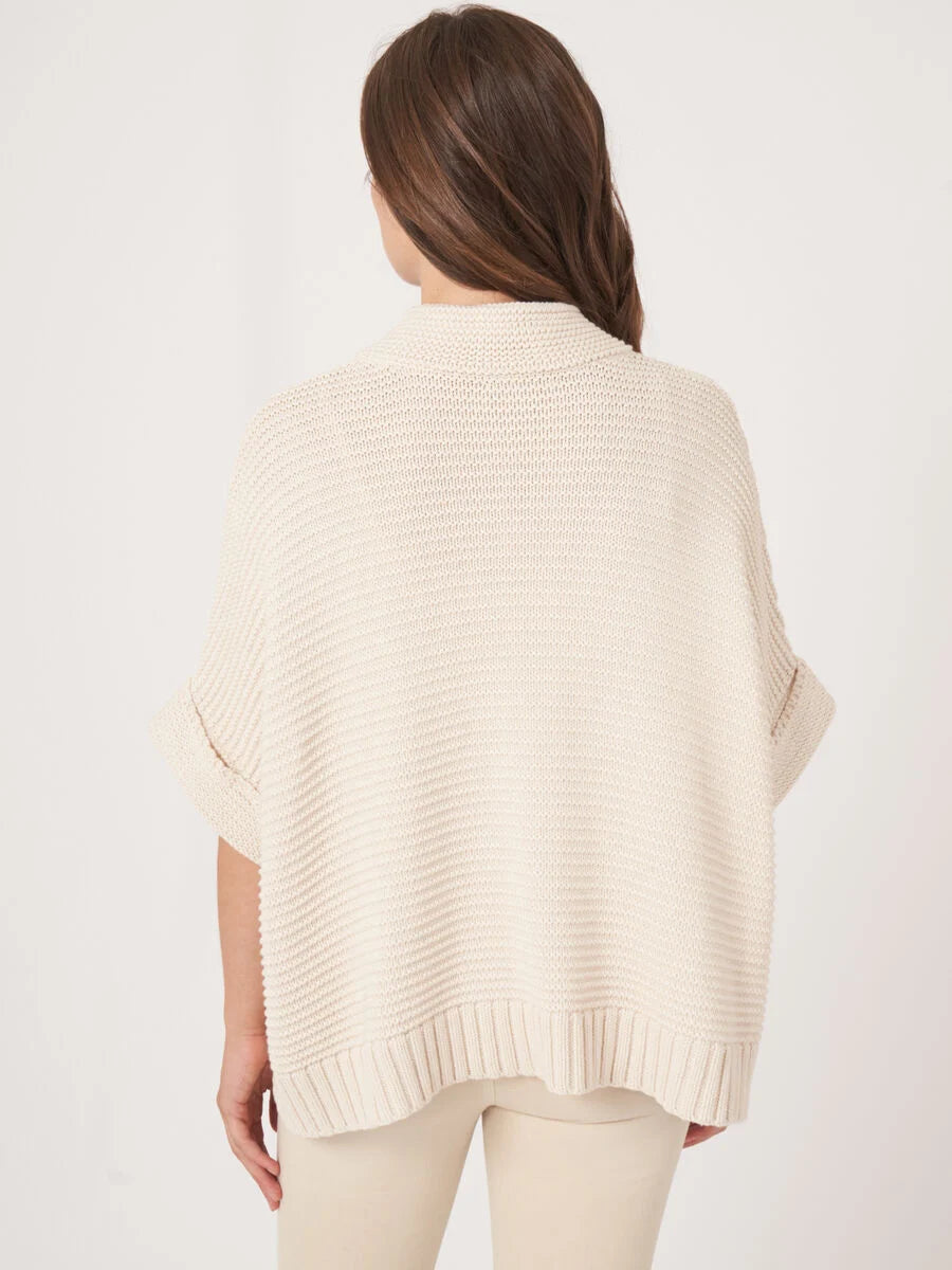 Repeat Cotton Knitted Cardigan