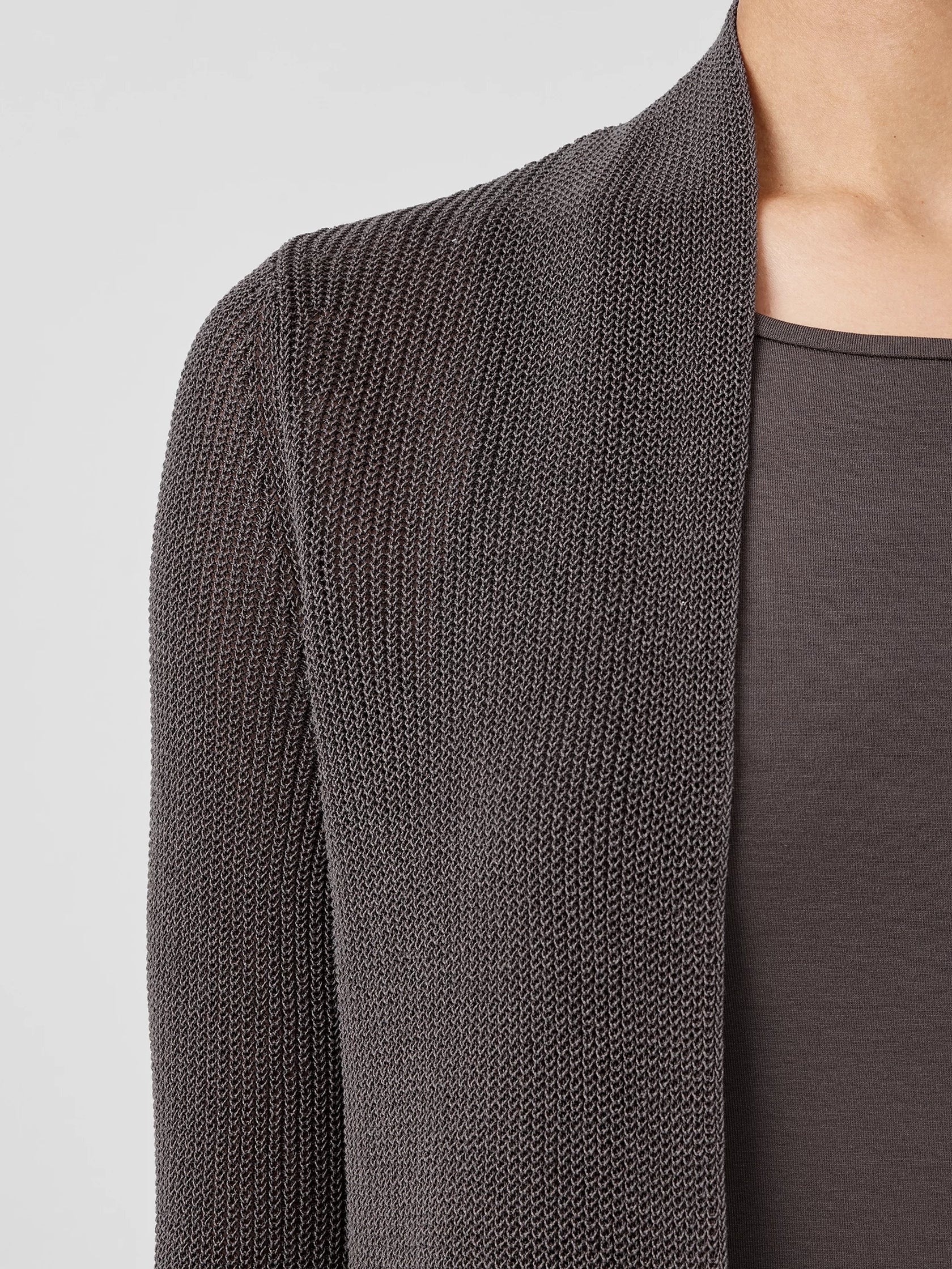 Eileen fisher 2025 silk cotton cardigan