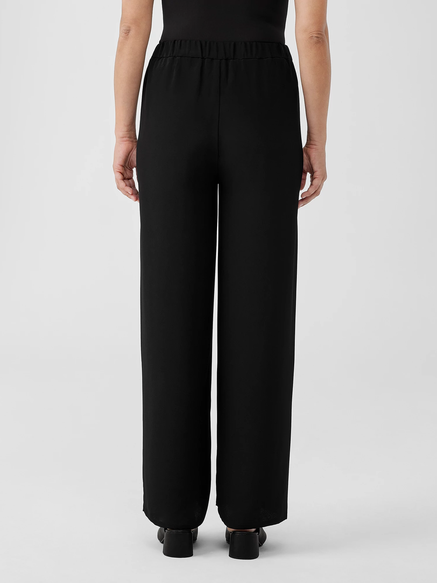 Eileen fisher wide top leg crepe pants
