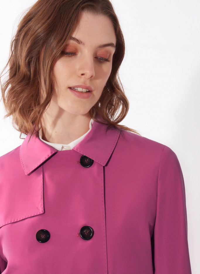 Cinzia Rocca Dark Pink Over Coat