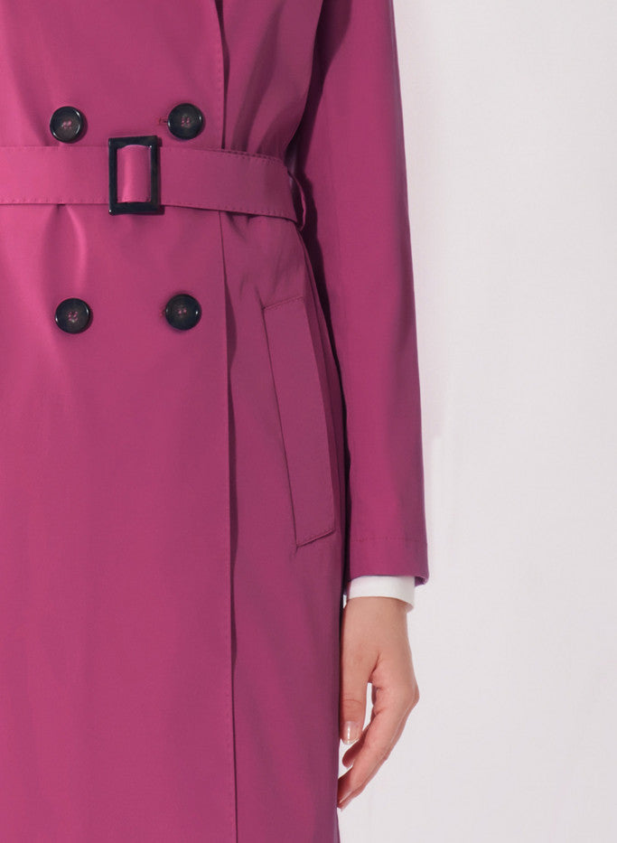 Cinzia Rocca Dark Pink Over Coat