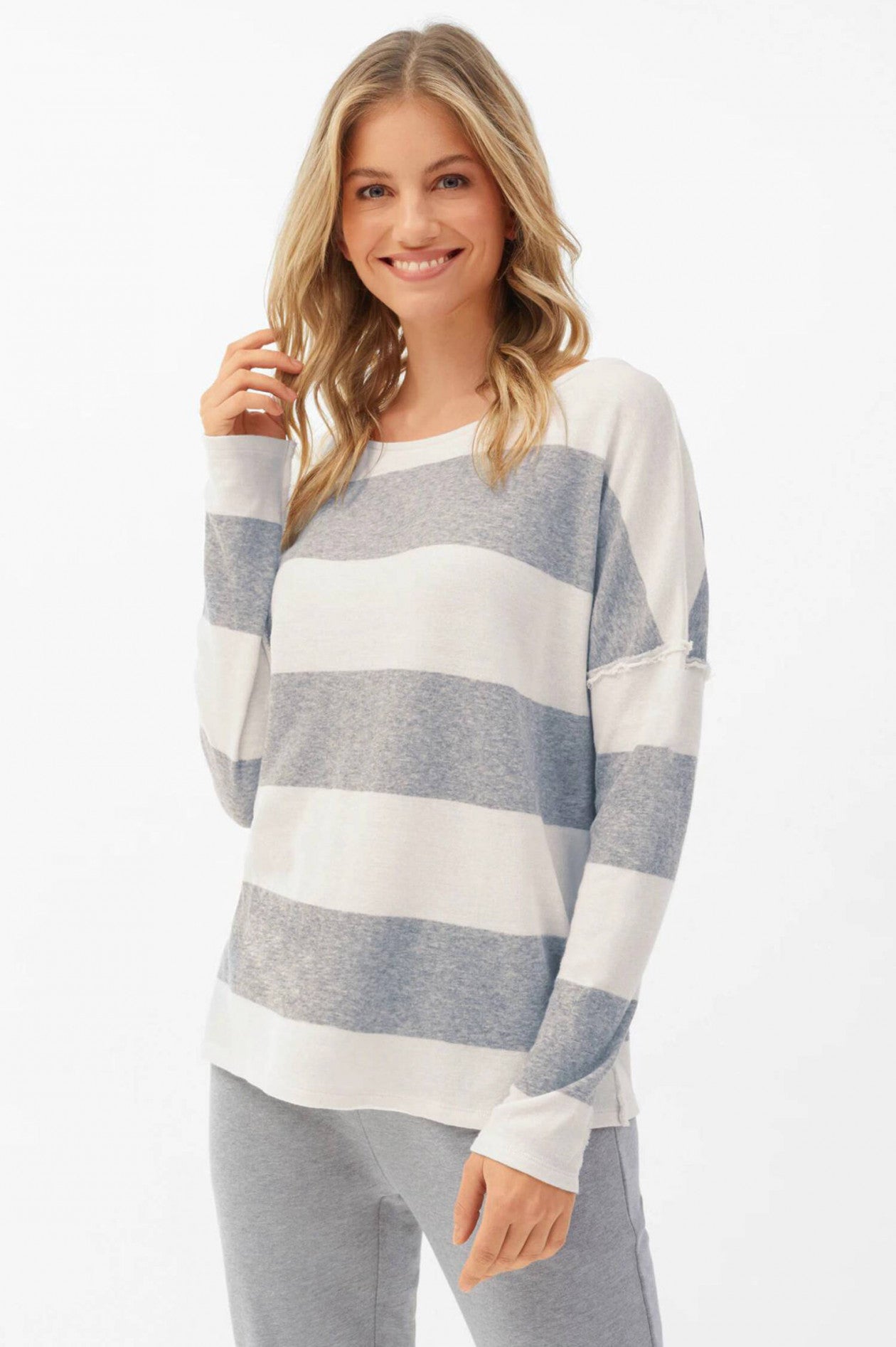 Cash Mix Striped Sweater
