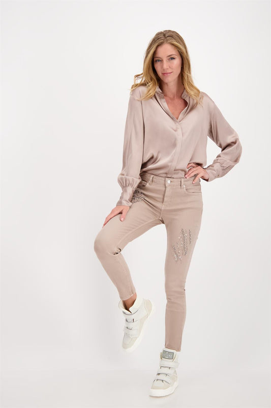 Monari Skinny Beige Jean